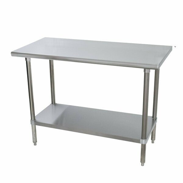 Advance Tabco Special Value Work Table 60 in.W x 36 in.D 16 gauge 430 stainless steel top SLAG-365-X